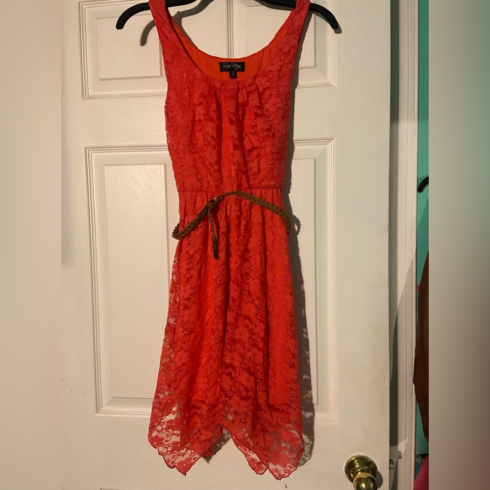 Love Reign Sleeveless dress with drown belt